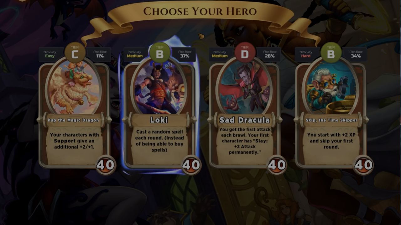 The Untapped.gg Companion hero picking overlay feature in Storybook Brawl